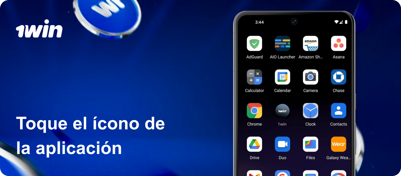 Al finalizar, el ícono de la Aplicación 1win para Android aparecerá en tu menú. Ya podés acceder y empezar a utilizarla